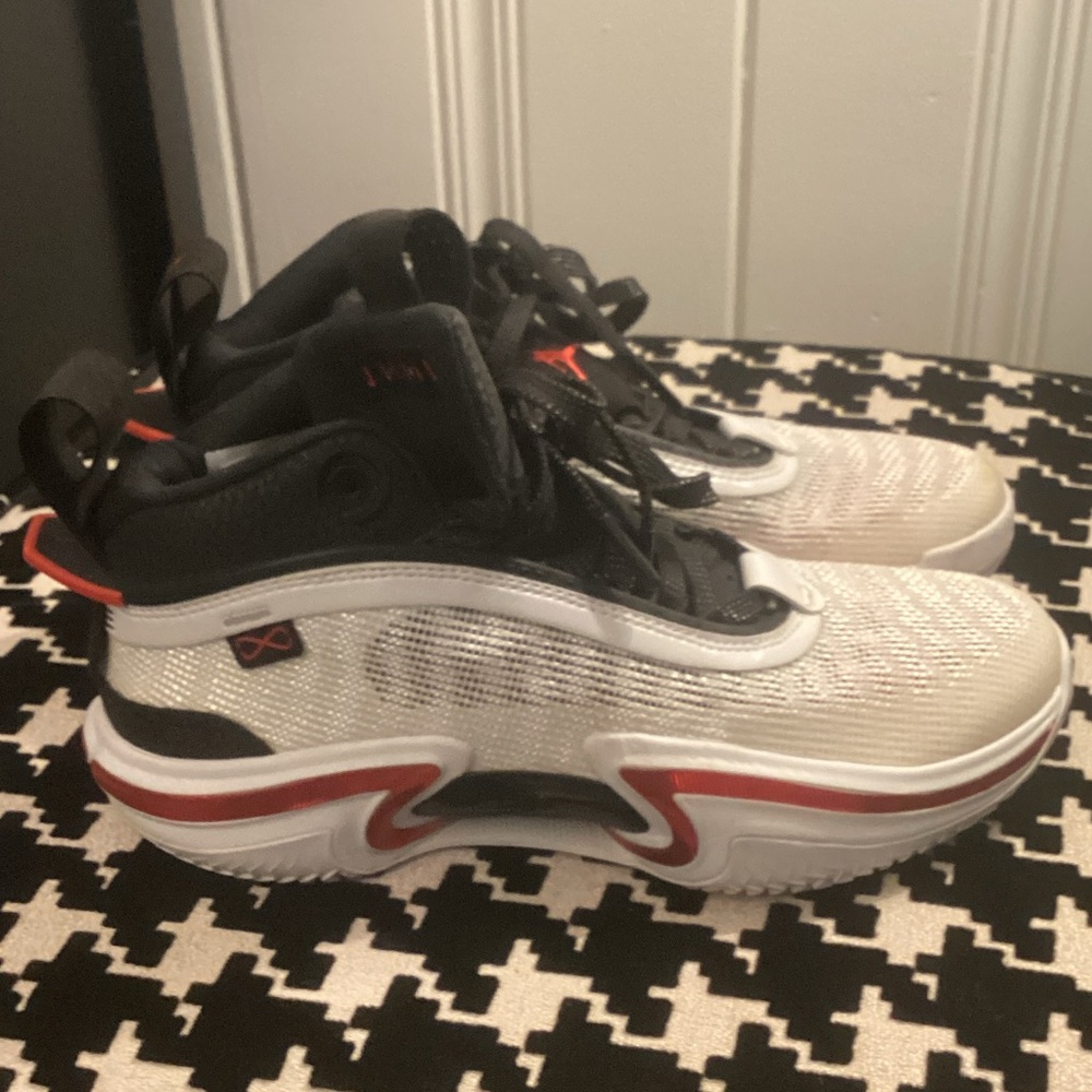 Michael Jordan Air Zoom Air Jordan Nike Black White Red Kids Basketball Shoes
